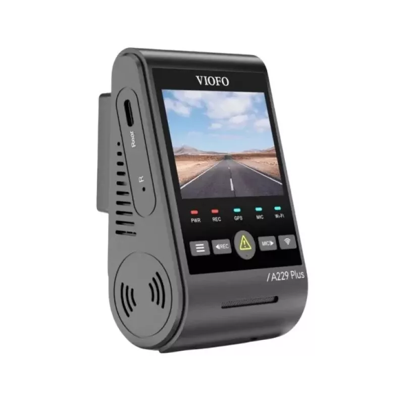 Dashcam VIOFO A229 PLUS 1CH-G GPS — 1-kanaals, 2560×1440, GPS, Wi-Fi, 2,4 inch display, MicroSD tot 512GB