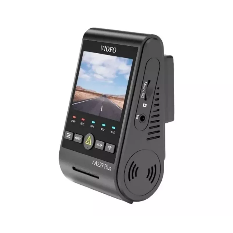 Dashcam VIOFO A229 PLUS 1CH-G GPS — 1-kanaals, 2560×1440, GPS, Wi-Fi, 2,4 inch display, MicroSD tot 512GB