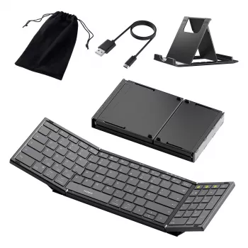 Draadloos Bluetooth full-size-toetsenbord Inateck N0135 zwart — QWERTZ, schakelaars met schaarmechanisme