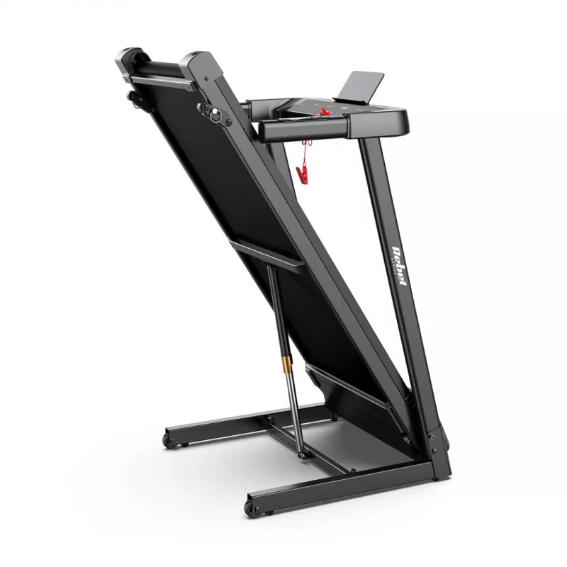 Opvouwbare elektrische loopband Rebel RBA-1018 – compacte loopband voor thuis, 12 km/h, 15 programma's, max. gebruikersgewicht 120 kg, LCD-display