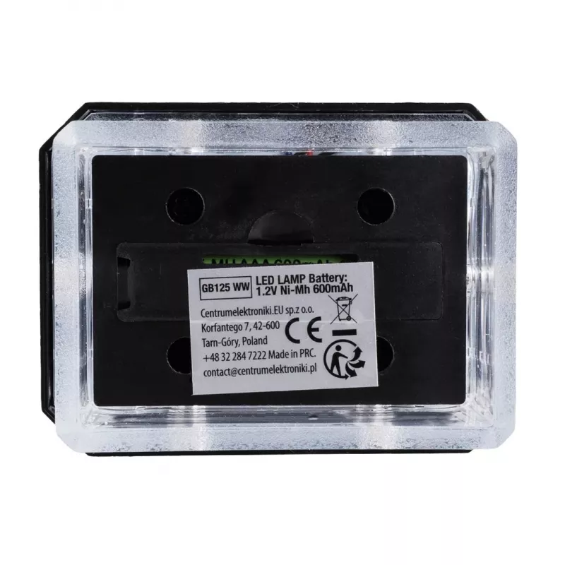 GreenBlue Solar LED-paaltjeslamp, 60x40mm, envelopvormige lampenkap, 3200K, GB125 WW