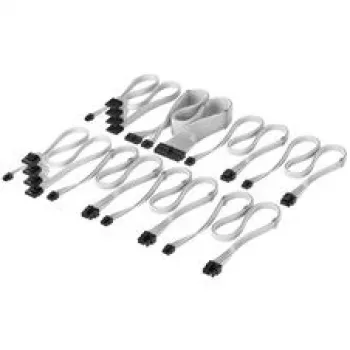Corsair Premium-Sleeved DC-kabel Pro Kit, voor Type-5-voeding - wit