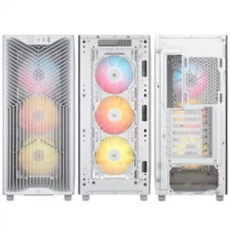 Corsair 3200D RS ARGB pc-behuizing, midi-tower, ATX, gehard glas - wit