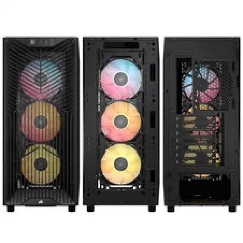 Corsair 3200D RS ARGB pc-behuizing, midi-tower, ATX, gehard glas - grijs