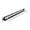 Patchpanel DeLOCK 19 inch D-Type 16 poorten 1U zwart model 67058