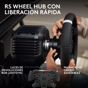 Logitech G RS50 systeem - stuurwiel - bedraad