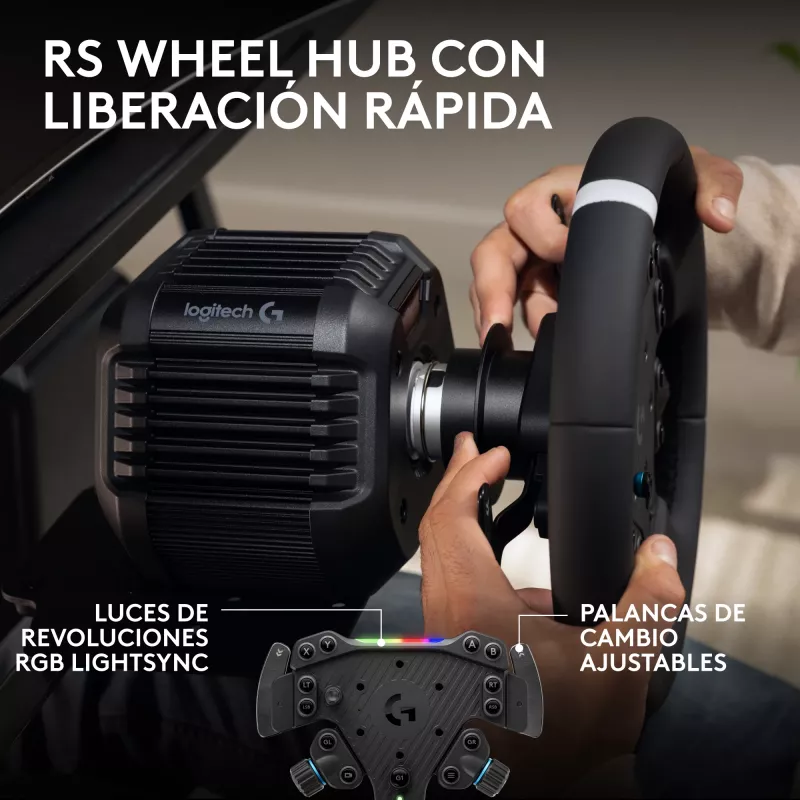 Logitech G RS50 systeem - stuurwiel - bedraad
