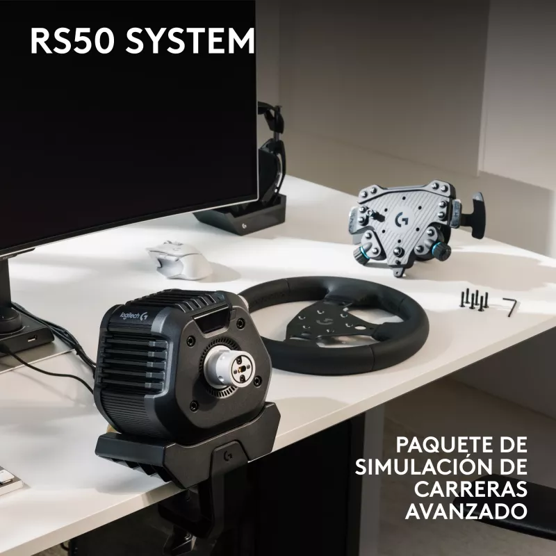 Logitech G RS50 systeem - stuurwiel - bedraad