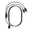 Pimax Crystal Light/Super 2-in-1 DisplayPort- en USB-kabel, zwart, 5 m