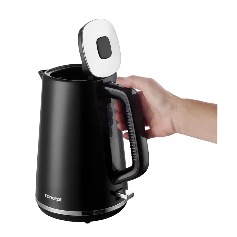 Elektrische kunststof waterkoker RK2375 1,7 l zwart