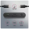 Externe behuizing AXAGON EEM2-20GD USB-C 20 Gbps voor twee M.2 NVMe SSD's met hardwarematig klonen