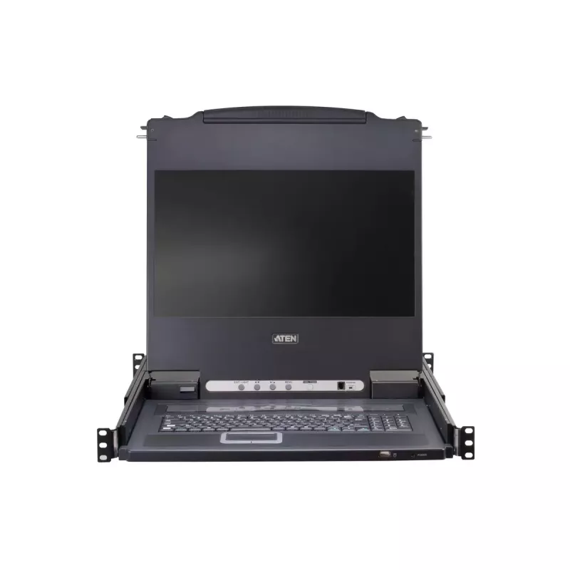 ATEN 8-poorts 43,2 cm (17 inch) LCD KVM-switch (USB – PS/2 VGA) met USB-periferiepoort