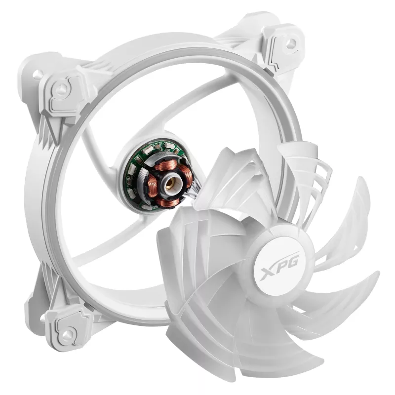 XPG HURRICANE 120 ARGB PWM wit, ventilator, 12 cm, 600 RPM, 2000 RPM, wit
