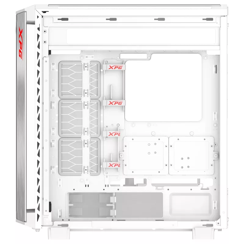 XPG BATTLECRUISER II ST mid-tower wit, midi tower, pc, wit, ATX, EATX, micro ATX, Mini-ITX, roestvrij staal, gaming