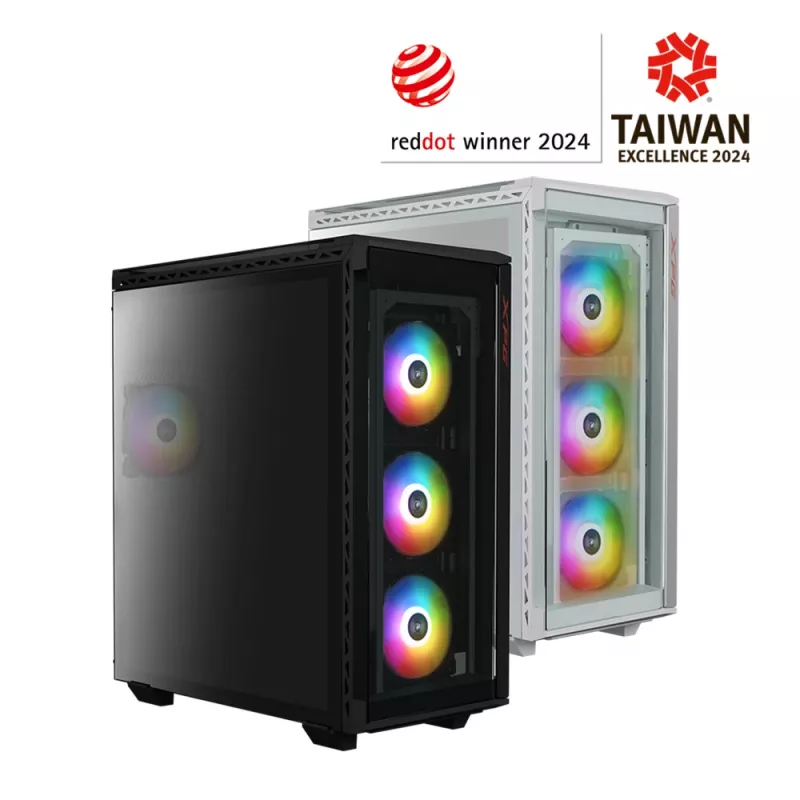 XPG BATTLECRUISER II ST mid-tower wit, midi tower, pc, wit, ATX, EATX, micro ATX, Mini-ITX, roestvrij staal, gaming