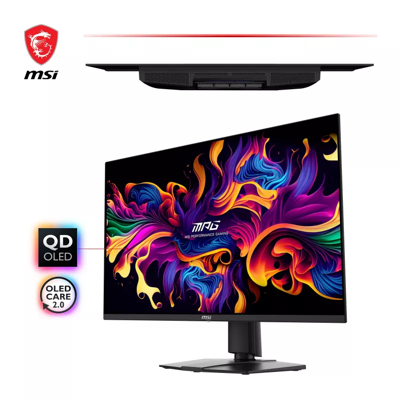 MSI MPG 271QRXDE QD-OLED computermonitor 67,3 cm (26,5 inch) 2560 x 1440 pixels Wide Quad HD zwart