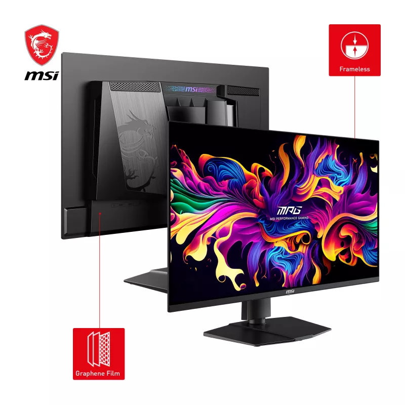 MSI MPG 271QRXDE QD-OLED computermonitor 67,3 cm (26,5 inch) 2560 x 1440 pixels Wide Quad HD zwart