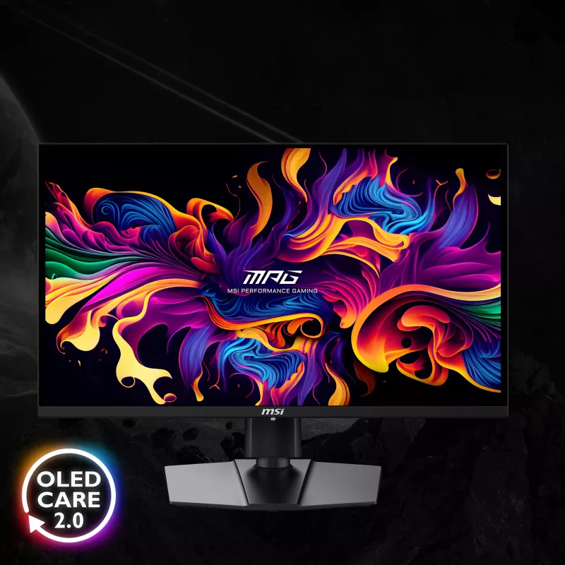 MSI MPG 271QRXDE QD-OLED computermonitor 67,3 cm (26,5 inch) 2560 x 1440 pixels Wide Quad HD zwart