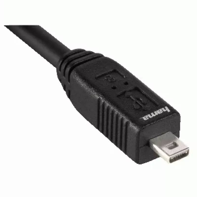 Hama USB 2.0 kabel, 1,8 m USB-kabel USB A zwart