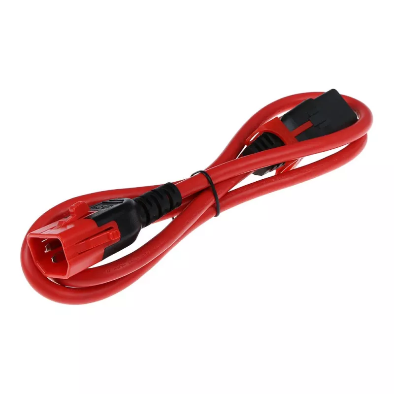 ACT stroomkabel C13 IEC Lock+ - C14 IEC Lock dual locking rood 2 m, PC3615