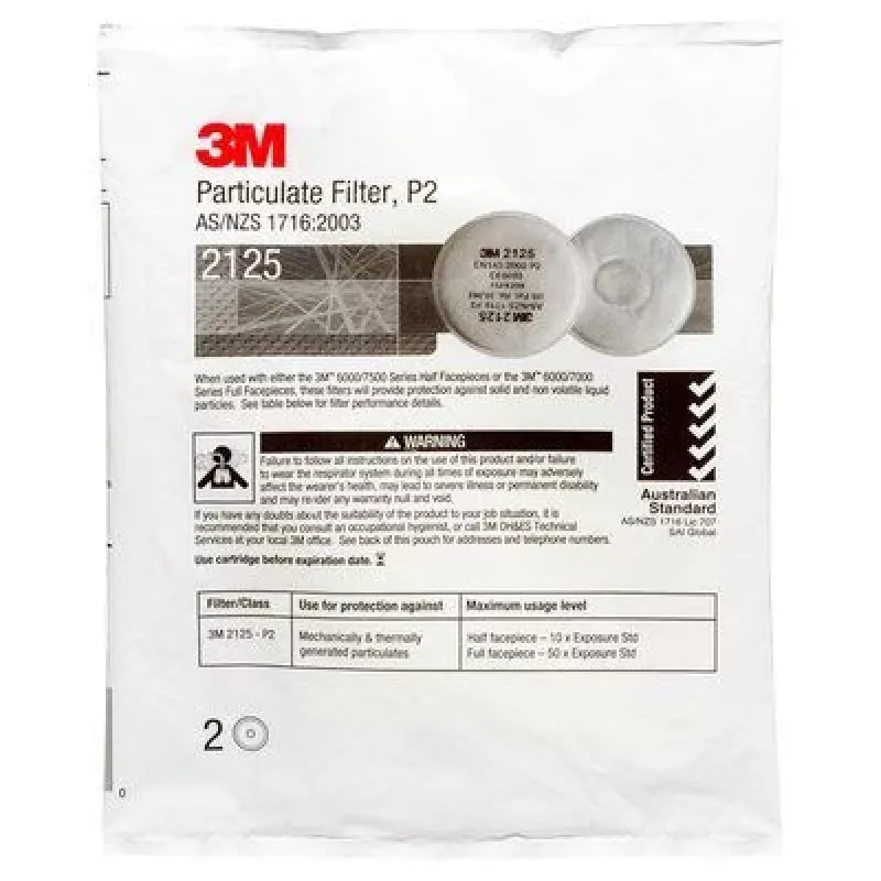 3M 2125 deeltjesfilter 2 stuks