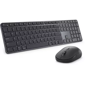 DELL Pro 7 slank KM726 toetsenbord muis inbegrepen thuis/kantoor RF draadloos + Bluetooth QWERTZ Duits zwart