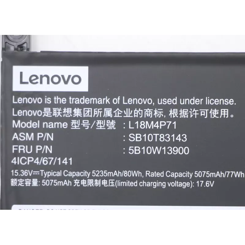Lenovo 5B10W13900 laptop-onderdeel batterij