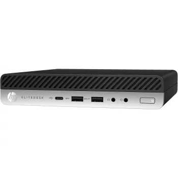 T1A HP EliteDesk 800 G5 refurbished Intel® Core™ i5 i5-9500 8 GB DDR4-SDRAM 256 GB SSD Windows 11 Pro mini-pc zwart, zilver
