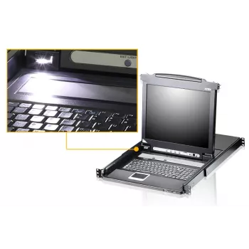 ATEN CL5708N rackconsole 48,3 cm (19 inch) zwart 1U