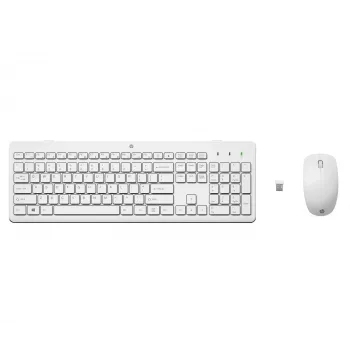 HP 230 draadloze muis-en-toetsenbordcombinatie, wit, muis inbegrepen