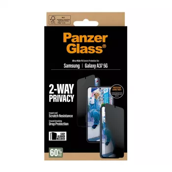 Beeldschermbescherming PanzerGlass Privacy voor Samsung Galaxy A37 Ultra-WideFit PG90806, kijkhoekfilter
