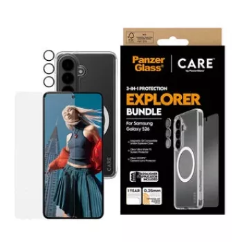 PanzerGlass CARE 3-in-1 displayscherm voor Samsung Galaxy S (2026) – PanzerGlass