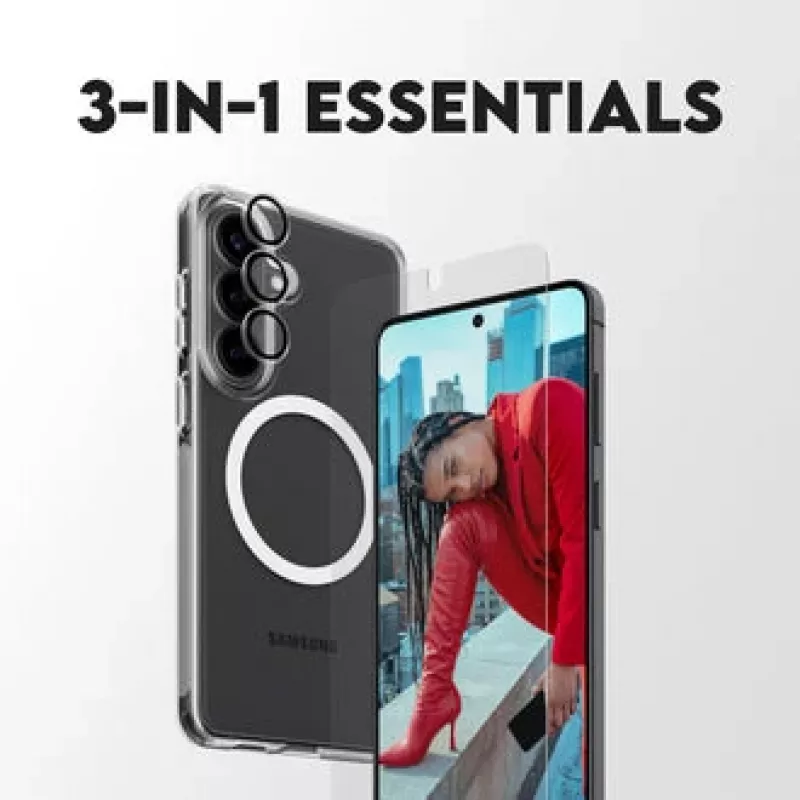 Displayscherm PanzerGlass CARE 3-in-1 voor Samsung Galaxy S Plus 2026 — PanzerGlass CARE set