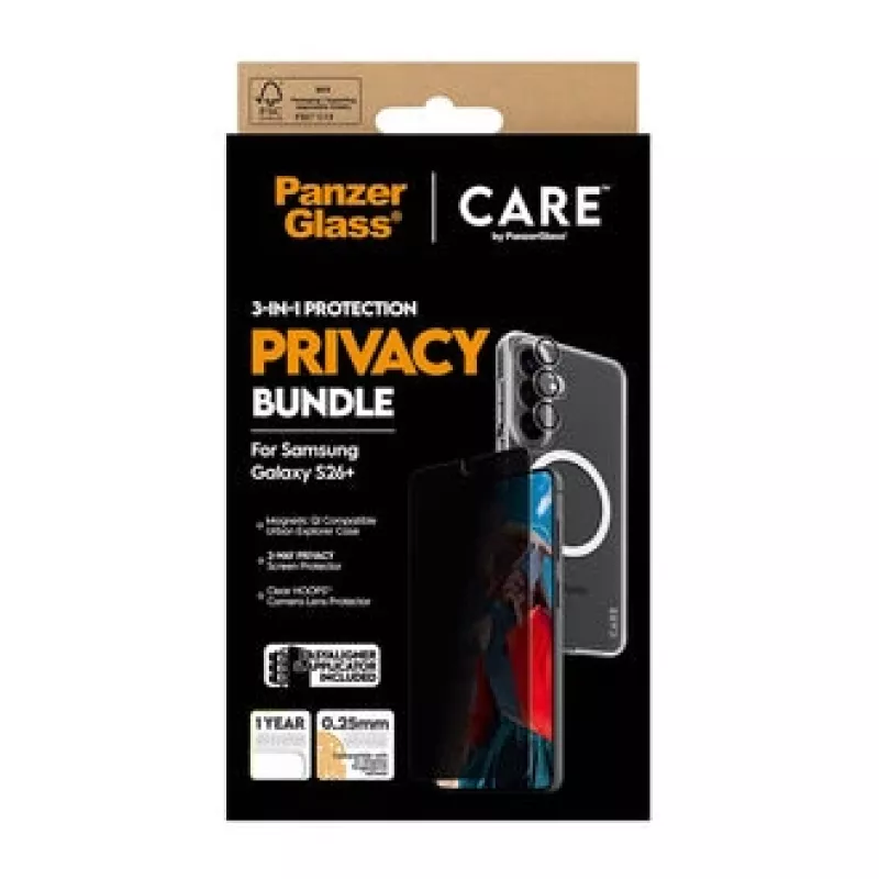 PanzerGlass CR94821 telefoonhoesje 17 cm (6,7 inch) hoesje zwart, transparant