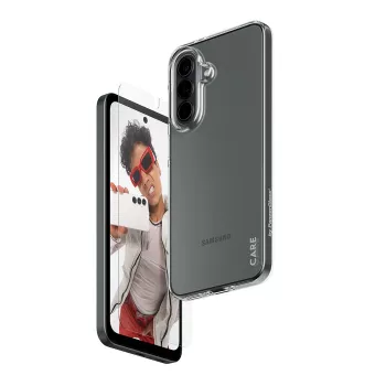 Screenscherm- en hoesjesbundel PanzerGlass voor Samsung Galaxy A37 (CR46764) 2-in-1 CARE