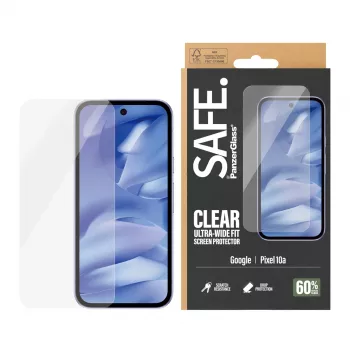 PanzerGlass SAFE. by ® displayscherm voor Google Pixel 10a 5G | Ultra-Wide Fit