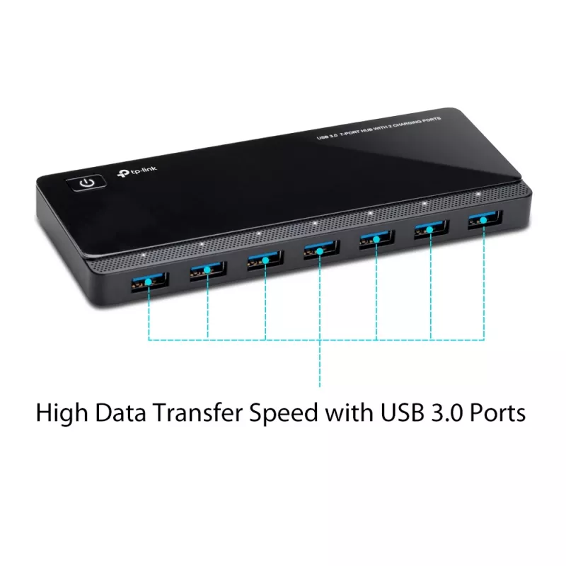 TP-Link UH720 USB 3.2 Gen 1 (3.1 Gen 1) Micro-B 5000 Mbit/s zwart