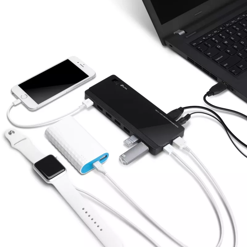 TP-Link UH720 USB 3.2 Gen 1 (3.1 Gen 1) Micro-B 5000 Mbit/s zwart