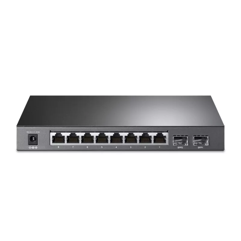 TP-Link JetStream 8-poorts Gigabit Smart PoE+ switch met 2 SFP-slots