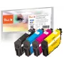 Peach PI200-868 inktpatroon 4 stuks compatibel standaardopbrengst zwart, cyaan, magenta, geel