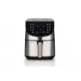 Ariete 4628 Airy Fryer Metal 7L, heteluchtfriteuse, 1800 W, 7L inhoud, 2,8 kg kookcapaciteit, 12 voorgeprogrammeerde programma's, Max Crisp-functie, temperatuur tot 200 °C, antiaanbakmand met grill, metaal