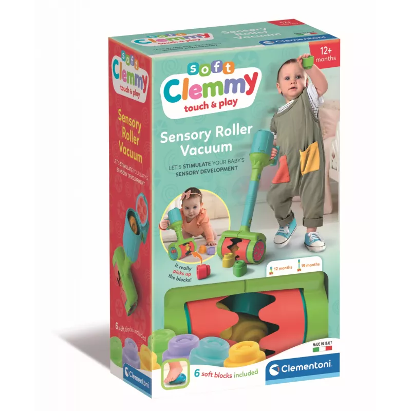 Clementoni Clemmy zachte stofzuiger, bouwset, 1 jaar, 6 stuks, 110 g