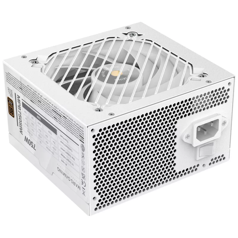 Mars Gaming MPB750SIW-voeding 750 W 24-pins-ATX ATX wit