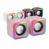 Mars Gaming MSCUBEP roze compacte RGB-gaming-luidsprekers 8W DSP-geluidsprocessor