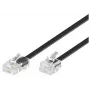 Microconnect MPK451S telefoonkabel 1 m zwart