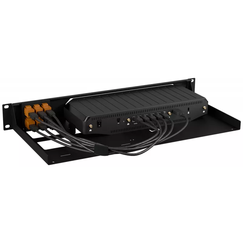 Rackmount.IT rackmount-beugel voor Cradlepoint E400 RM-CR-T5, metalen montagebeugel voor netwerkapparaat