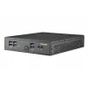 Shuttle XPC slanke barebone DS50U, Intel Celeron 7305, 2x LAN (1x 2.5Gbit, 1x 1Gbit), 1x COM, 1x HDMI, 1x DP, 1x VGA, ventilatorloos, continu gebruik 24/7