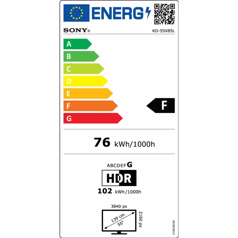 Sony TV KD55X85L 55 inch LCD 4K UHD