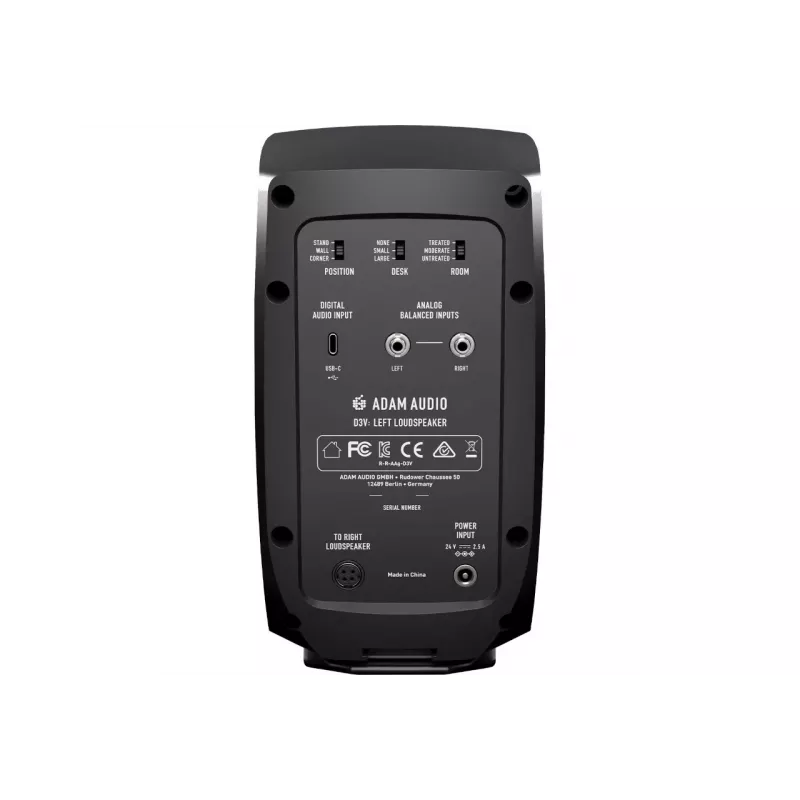 Adam Audio D3V zwart - een paar studiomonitoren
