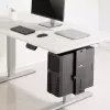 Onderdesk computerhouder MACLEAN MC-885, verstelbaar, handmatige hoogteverstelling, voor maximaal 10 kg, zwart